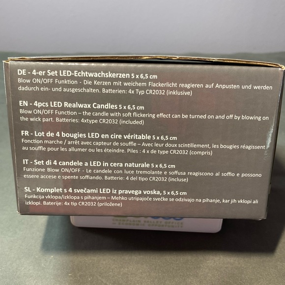 Echtwachskerzen 4-pc Real Wax LED Candles - Picture 8 of 8